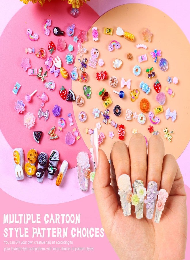 MAJOR DIJIT 3D Mix Assorted Color Nail Charms Acrylic Multi Cute Nail Art Charms Hollow Candy Jewelry Nail Supplies for Nail Art Design DIY Crafts Accessories (Charming Colors) - Image 4