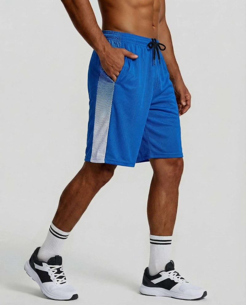 REALESSENTIALS Real Essentials 5 Pack: Men’s 9" Mesh Shorts – Athletic Gym, Workout, Basketball, Running, Casual Lounge Activewear Pockets, Set 10,XXL - Image 4