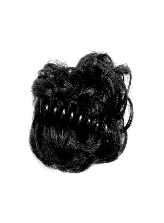 Fully Hair Bun Extension with Clutcher for Women and Girls (Black) - Image 2