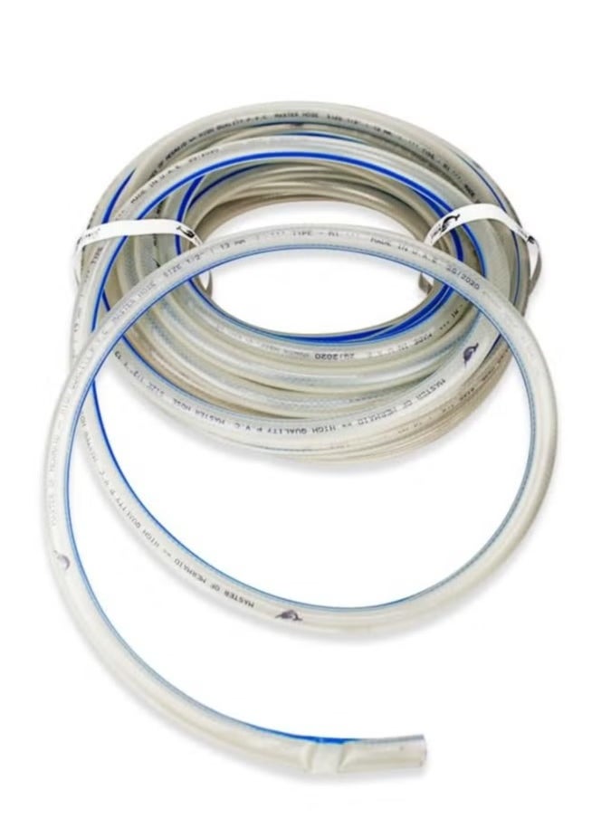Mermaid - MermaidSuction Steel Wire Hose Spiral Steel Wire, High-Pressure Flexible Vinyl Hose Heavy Duty Clear Suction Tube, Non-Toxic (2-1/2 inch X 20M) - Image 1