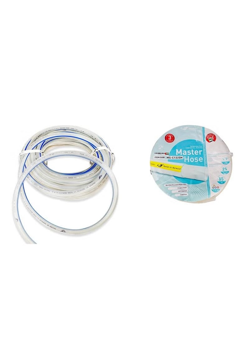 Mermaid - MermaidSuction Steel Wire Hose Spiral Steel Wire, High-Pressure Flexible Vinyl Hose Heavy Duty Clear Suction Tube, Non-Toxic (2-1/2 inch X 20M) - Image 1