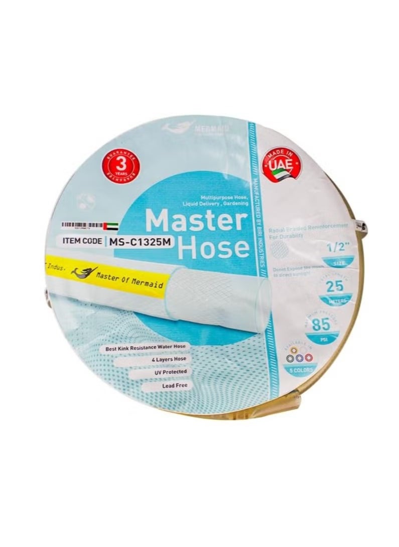 Mermaid - MermaidSuction Steel Wire Hose Spiral Steel Wire, High-Pressure Flexible Vinyl Hose Heavy Duty Clear Suction Tube, Non-Toxic (2-1/2 inch X 20M) - Image 1
