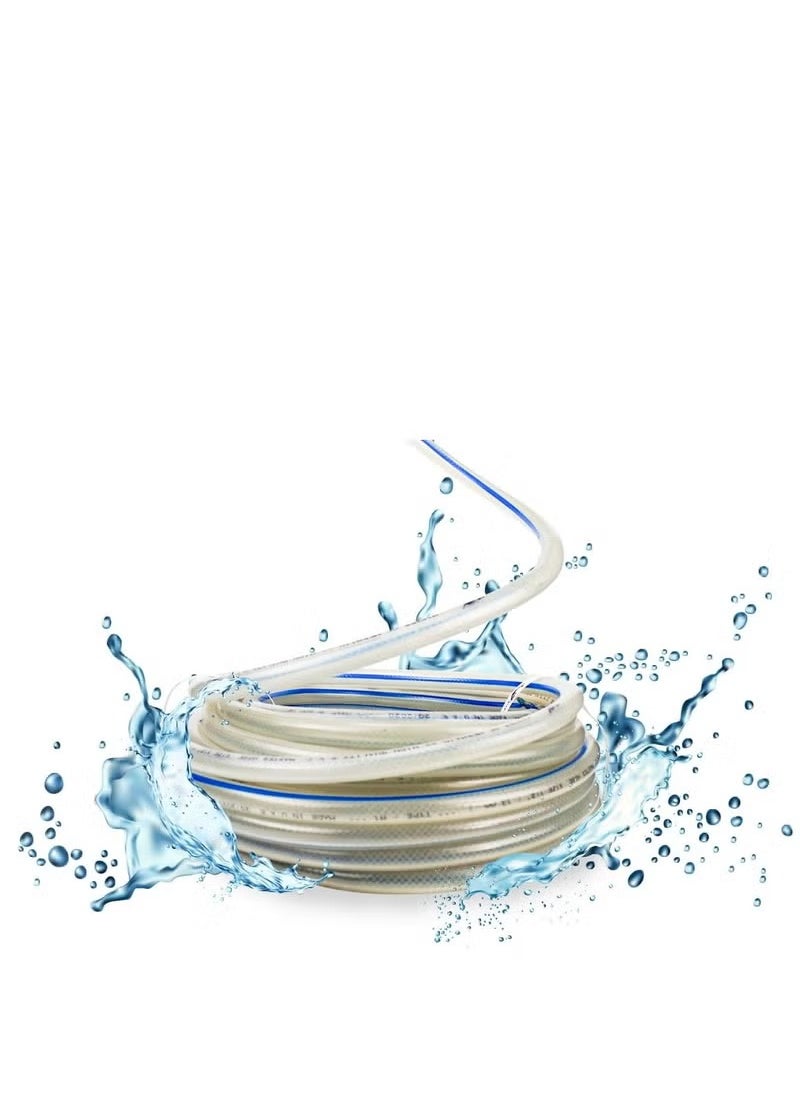 Mermaid - MermaidSuction Steel Wire Hose Spiral Steel Wire, High-Pressure Flexible Vinyl Hose Heavy Duty Clear Suction Tube, Non-Toxic (2-1/2 inch X 20M) - Image 1