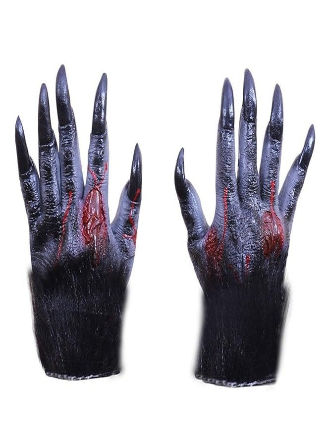brown leaf Latex Realistic Face Mask Full Head Cover - Skeleton Halloween Dress - Horror Gloves - Holi Costume Props (Design 7) - Image 5