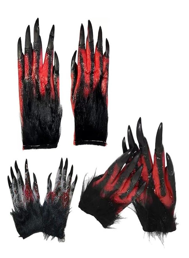 brown leaf Latex Realistic Face Mask Full Head Cover - Skeleton Halloween Dress - Horror Gloves - Holi Costume Props (Design 7) - Image 4