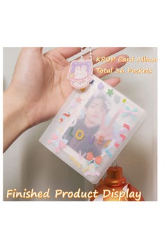 One Hand Kpop Photocard Holder Book Binder Photo Card Holders Sleeves for Album Trading Cards Instax Mini Film Polaroid Camera with 9 Sheets Kawaii Korean Stickers 2x3 36 Pockets - pzsku/Z1802AB7CB8490D7B2B26Z/45/_/1700552833/4ec9d90f-f554-4c2d-9488-282c5b80ff01