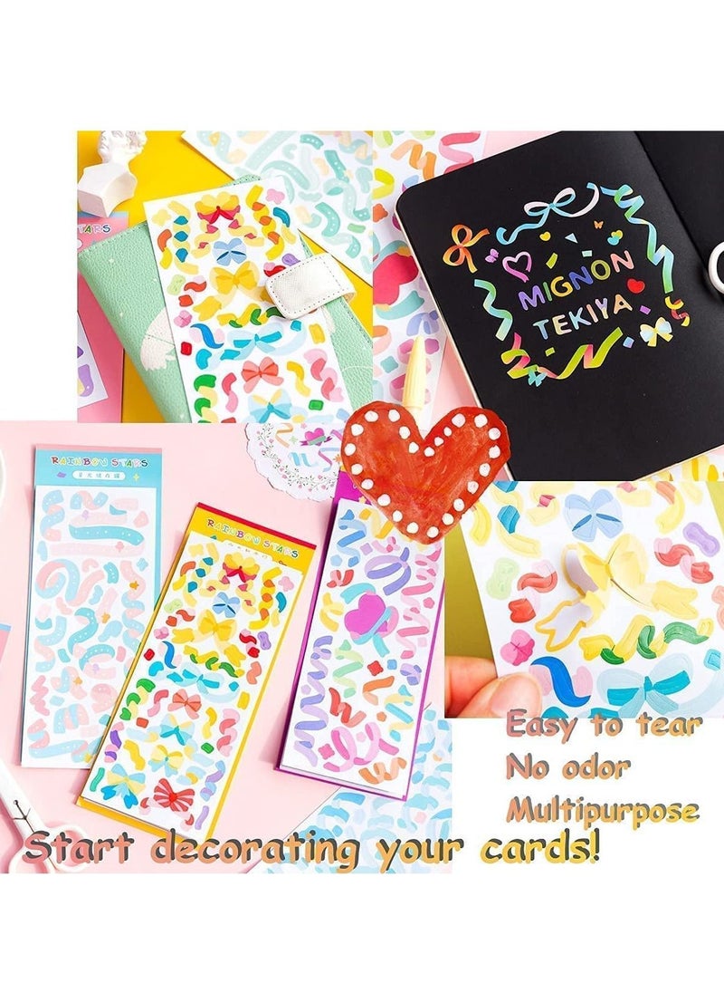 Y&D One Hand Kpop Photocard Holder Book Binder Photo Card Holders Sleeves for Album Trading Cards Instax Mini Film Polaroid Camera with 9 Sheets Kawaii Korean Stickers 2x3 36 Pockets  - Image 5