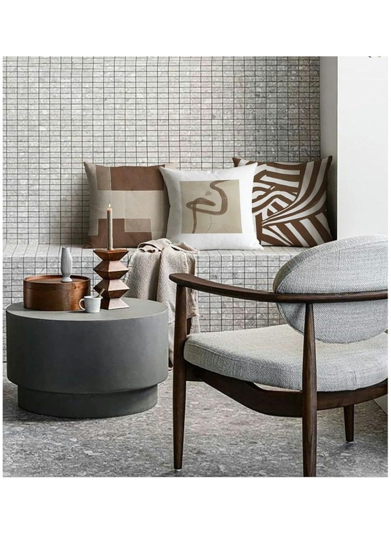 GoodTool 4 Pieces Cushion Covers Throw Pillow Cover Fade Resistant Skin Friendly Fabric Ideal For Outdoor And Indoor Use For Living Room Sofa Car Couch Bed Pillowcases 18x18 inches - Image 3