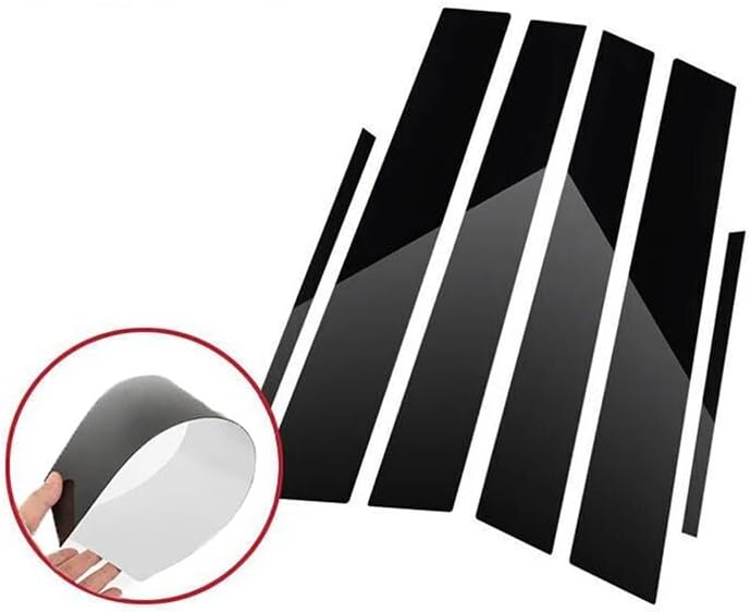 DEMULAX Car Glossy Piano Window Pillar Posts for BMW 5 Series E60 - Image 2