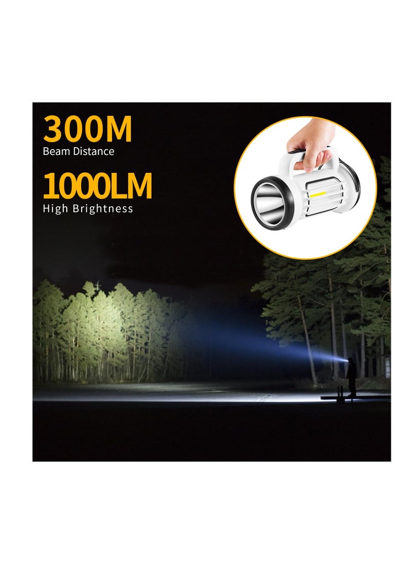 Flashlight Lantern for Camping, Super Bright 1000 Lumen Powerful LED Rechargeable Flashlights with 5 Light Modes, IPX6 Waterproof, Perfect for Power Outages, Hurricane Emergency, Hiking, Fishing - Image 1