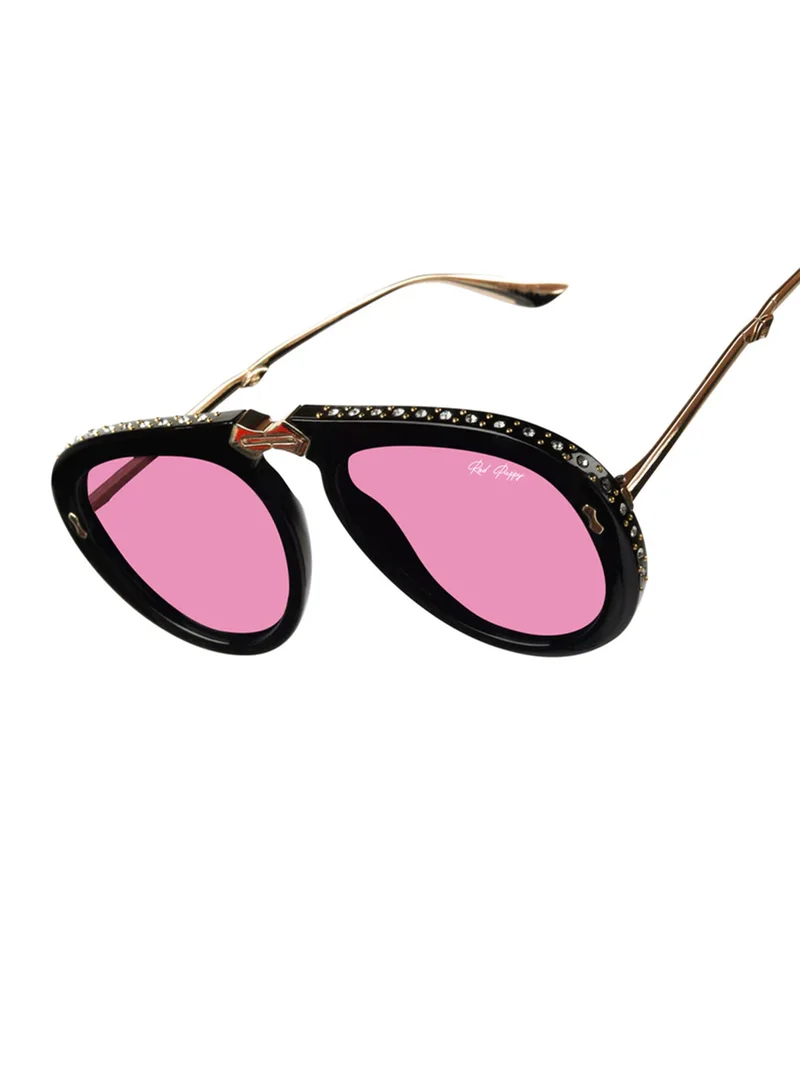 Woggles  Red Pappy Crystara Pink Aviator Sunglasses  | Best Price UAE