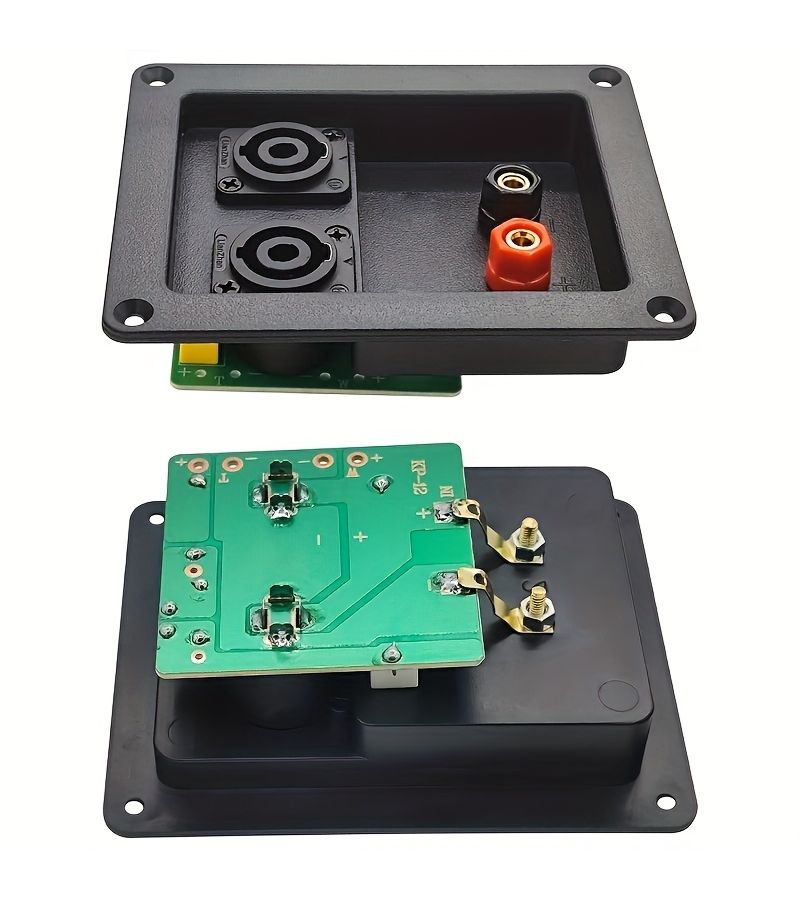 1 High Fidelity 2 Way Audio Crossover with Junction Box 1 4 Inch Jack and Banana Plug Wiring Options Fiberglass Material No Power Required for Home Stereo Speaker Hi Fi Audio Durable Equipment - Image 3