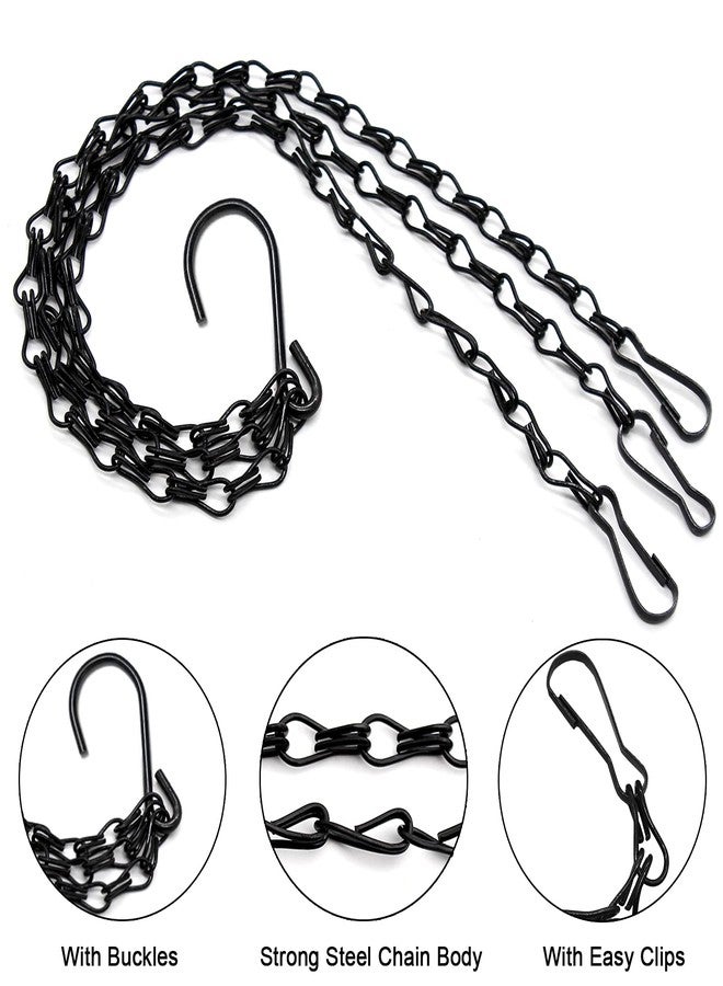 Benvo 24 inch Long Hanging Chains for Plants Flower Pot Basket Chains 3 Point Replacement Chain Hangers for Lanterns, Bird Feeders, Planters and Other Ornaments (Pack of 3) - Image 3