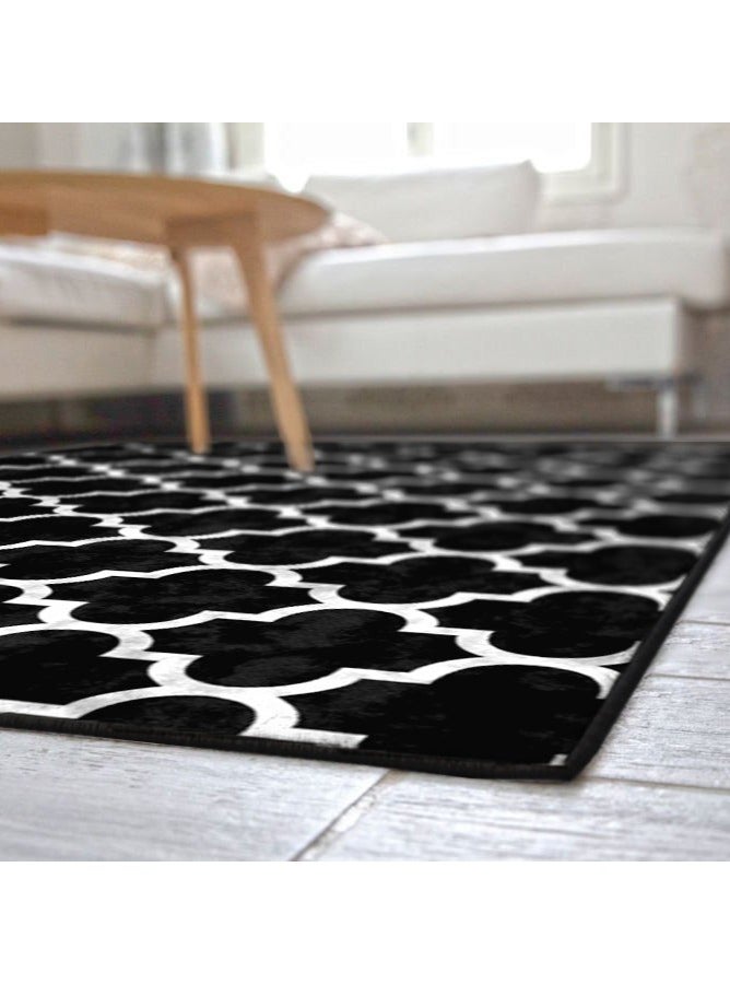 RIZARIES Quatrefoil Centerpiece Rug, Fabric, Rectangle - Image 4