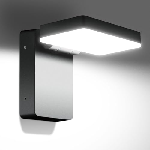 Juyace 60W Led Outdoor Wall Park Flood Light Modern Exterior Security Lighting Fixture for House with Rotate Freely 6000lm 5000k IP65 Waterprroof Floodlight for Above Garage - Image 1