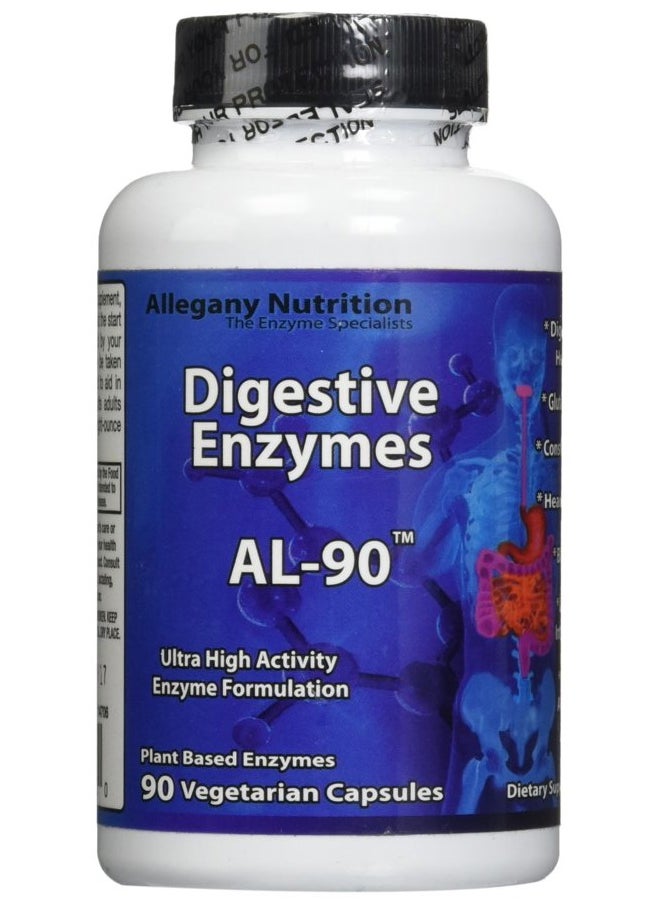 Allegany Nutrition - Gluten Free Digestive Enzymes - 90 Count - Image 1