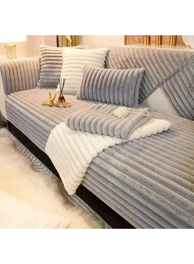 كفر انتريه فرو ارنب 10 قطع كنبه كبيره كنبه وسط و2 كرسي و6 مناديل لليد الكنب - Image 5