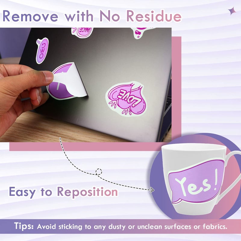 KOALA PAPER Koala Printable Vinyl Sticker Paper for Inkjet Printer - 50 Sheets White Glossy Sticker Paper, Waterproof Sticker Printer Paper 8.5x11 Inch, Tear-Resistant, Removable - Image 5