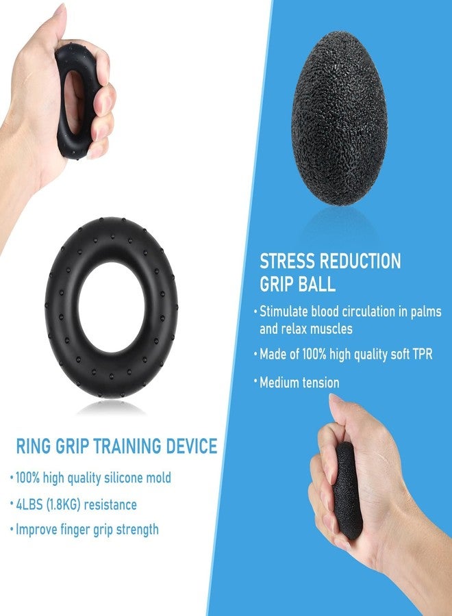 STORE 2508 Store2508 Set of 5 Pcs Grip Strengthener | Forearm Training Hand Grips Strengthener Kit | Adjustable Resistance 5 to 60 Kgs - Image 3