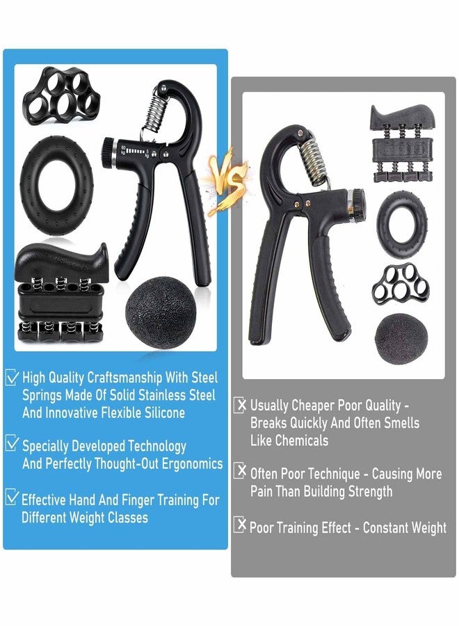 STORE 2508 Store2508 Set of 5 Pcs Grip Strengthener | Forearm Training Hand Grips Strengthener Kit | Adjustable Resistance 5 to 60 Kgs - Image 5