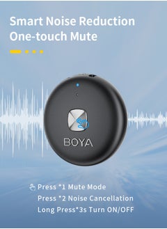BOYA BOYA Omic-U Wireless Lavalier Microphone for USB-C Android Smartphone, iPhone15 Series Magnetic Back Clip,15H Battery Life with Charging Case Plug Play Mini Lapel Mics for Video Recording Interview  - Image 2