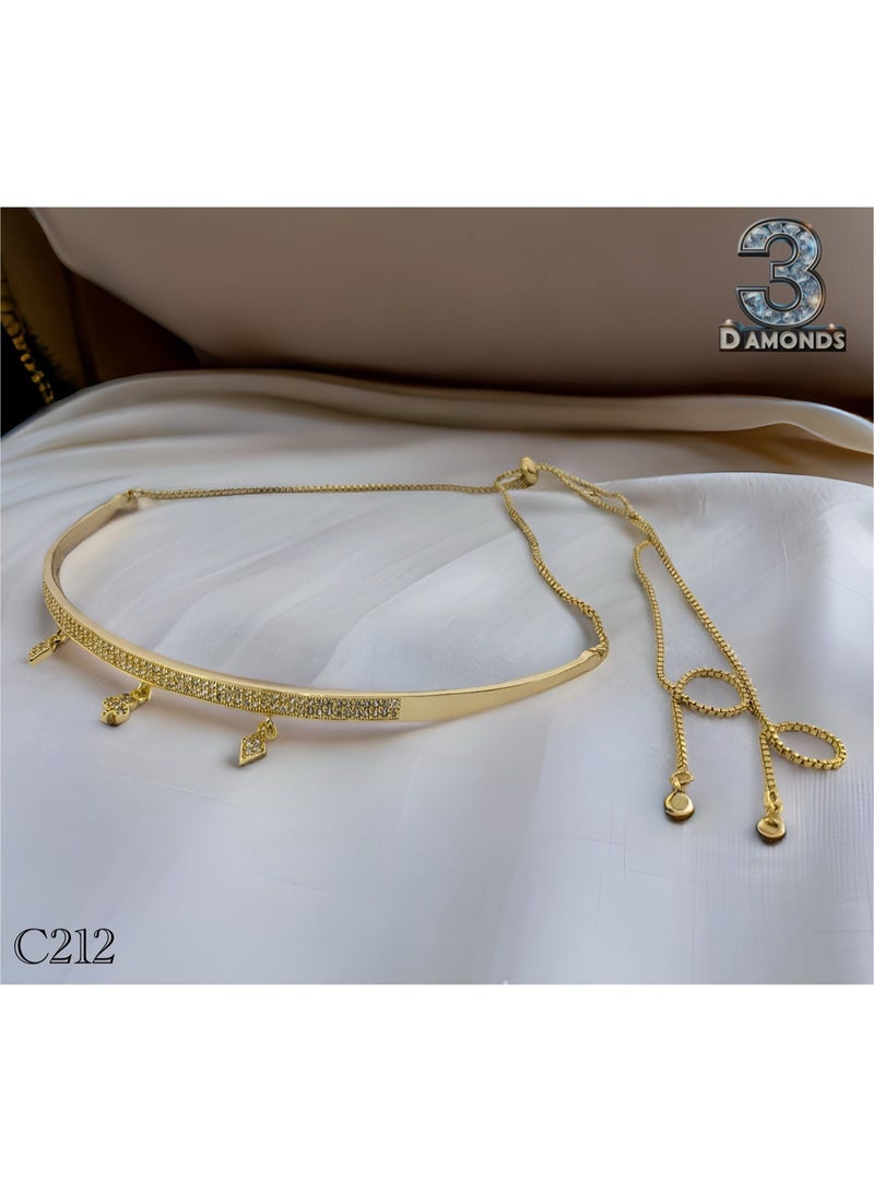 3Diamonds Three Diamond Brand Neck Choker - Image 2