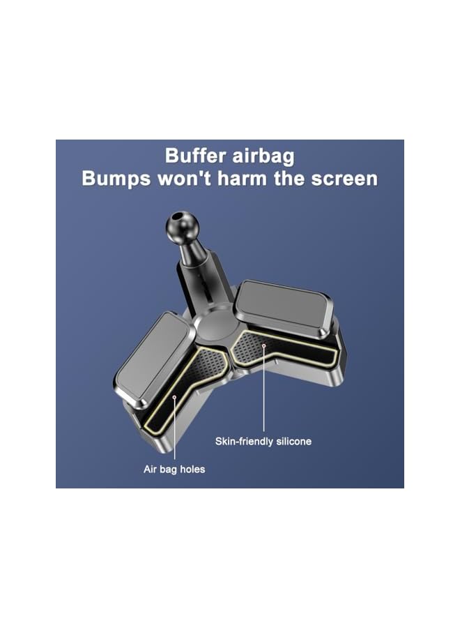 S-TOP Car Phone Mount for Tesla Display, Clip-On Holder for 6-15mm Screen Thickness, Fits 4.7-6.8'' Smartphones, Display Corner Mount with 90°/180° Adjustable Viewing Angles - Image 4