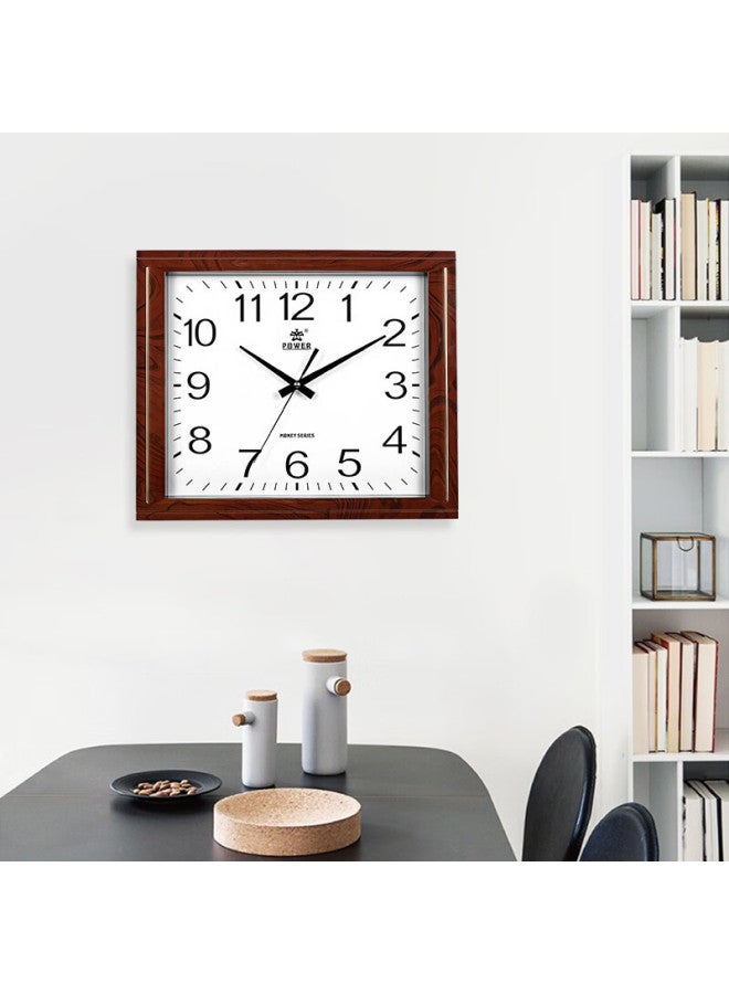 Power Ba Wall Clock, Living Room Simple Square Clock, Creative Quartz Clock, Wall-mounted Electronic, 43cm Long, Pw816jks2 - Image 3