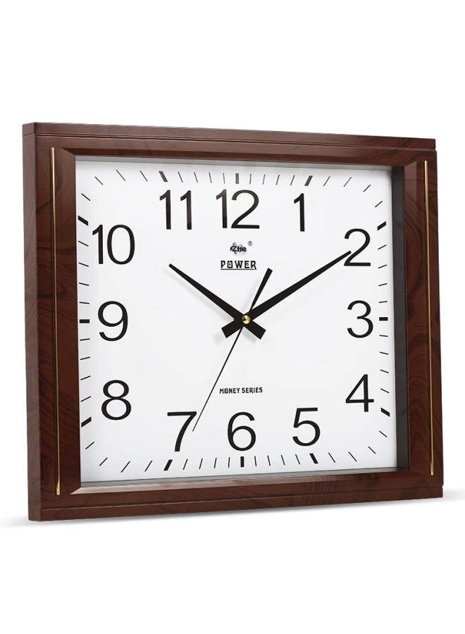 Power Ba Wall Clock, Living Room Simple Square Clock, Creative Quartz Clock, Wall-mounted Electronic, 43cm Long, Pw816jks2 - Image 1