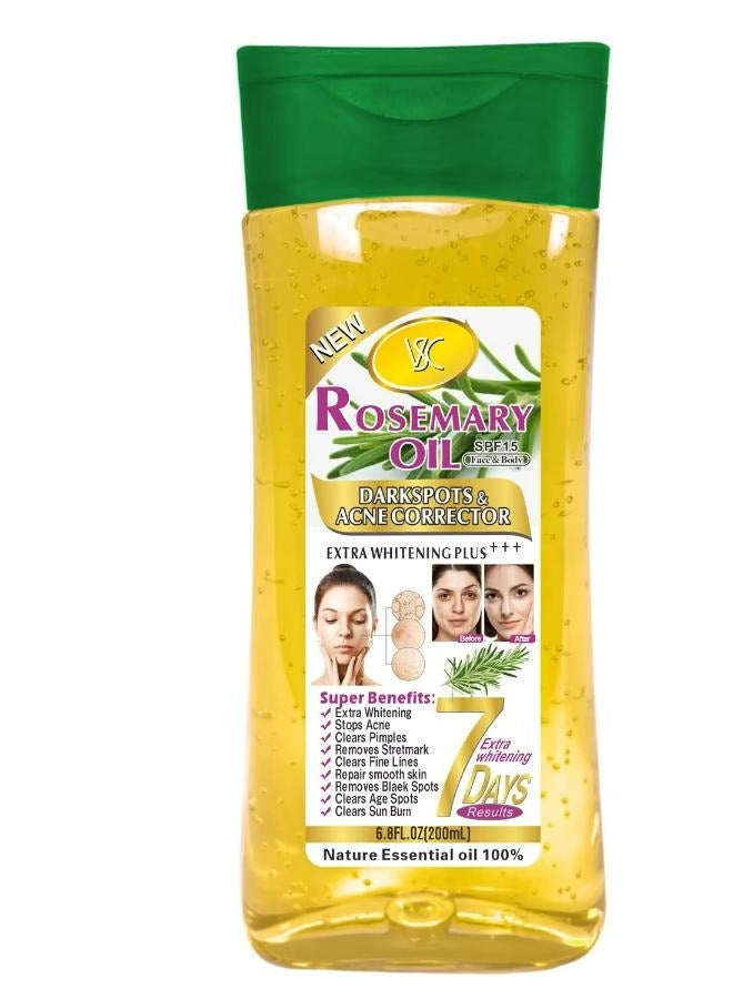 في إس سي زيت إكليل الجبل لتبييض الجسم وإصلاحه، 200 مل