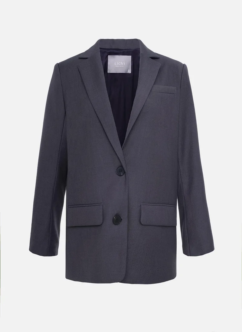 Lichi Single-breasted jacket with contrasting buttons