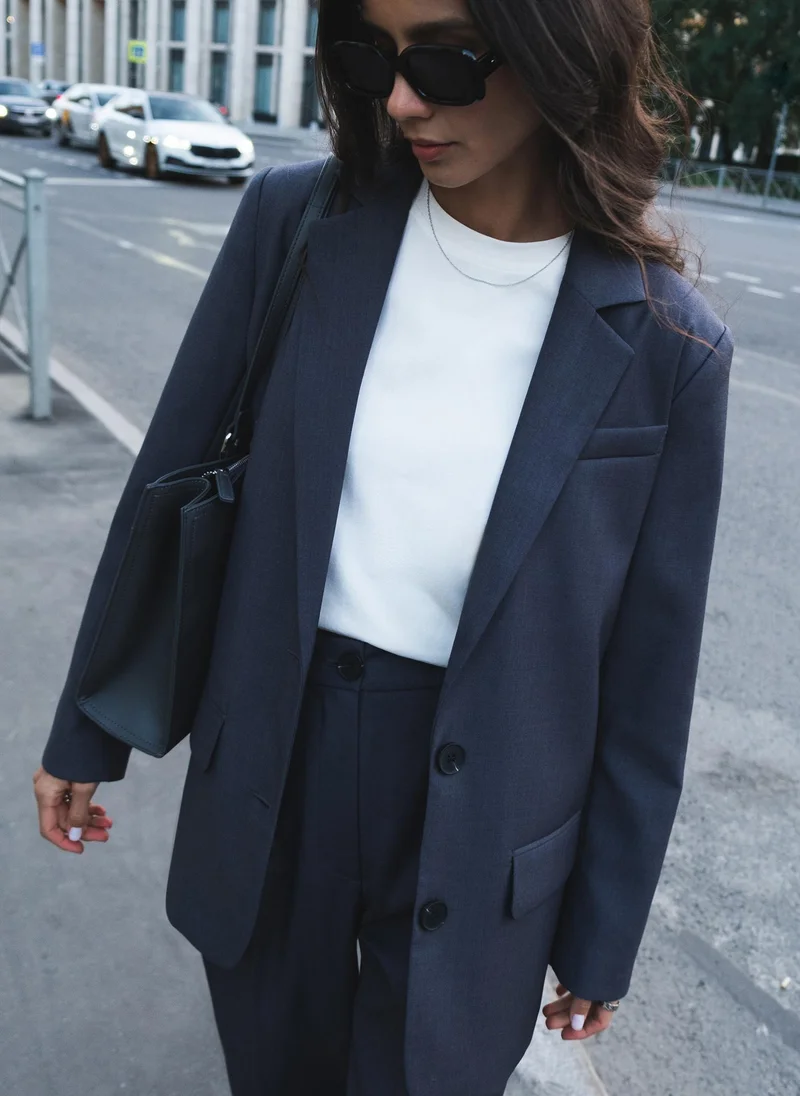 Lichi Single-breasted jacket with contrasting buttons