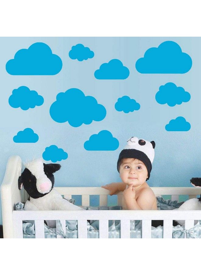JURUOXIN Clouds Vinyl Wall Art Sticker Decal Kids Room Nursery Decoration Self Adhesive Vinyl Decals Wall Sticker Kids Room Bedroom Pack Of 20Pcs. (Sky) - Image 1