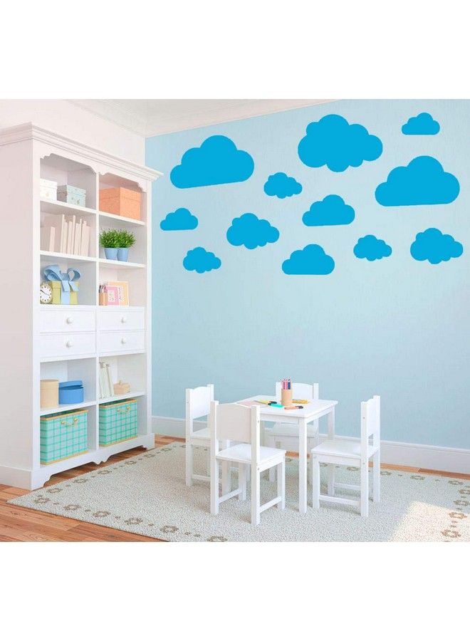 JURUOXIN Clouds Vinyl Wall Art Sticker Decal Kids Room Nursery Decoration Self Adhesive Vinyl Decals Wall Sticker Kids Room Bedroom Pack Of 20Pcs. (Sky) - Image 3