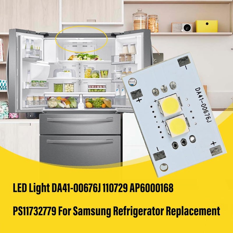 Delixike LED Light DA4100676J 110729 AP6000168 PS11732779 for Samsung Refrigerator Replacement - Image 4