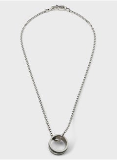GUESS Textured Round Necklace  - Image 1