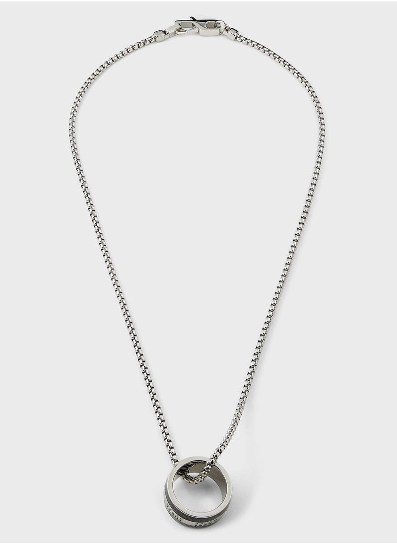 GUESS Textured Round Necklace  - Image 1