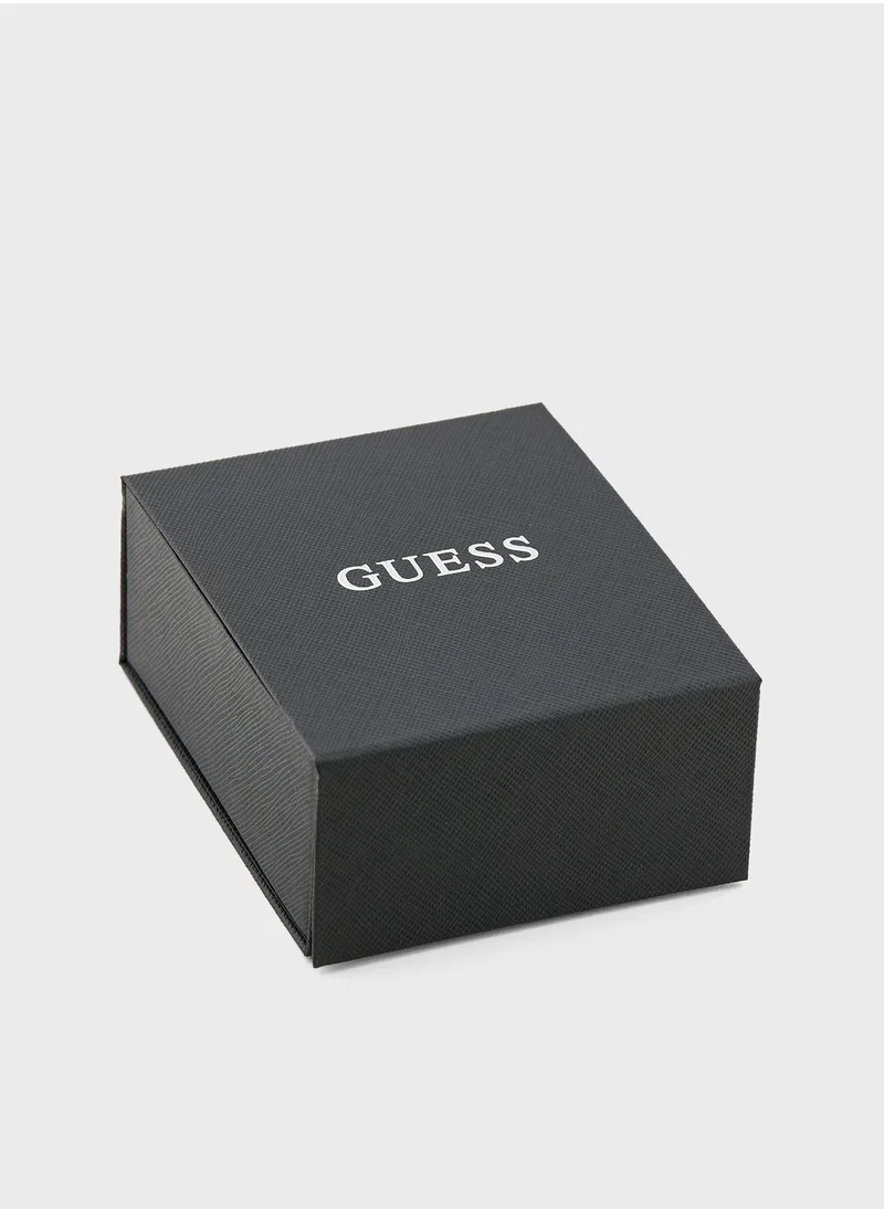 GUESS Textured Round Necklace