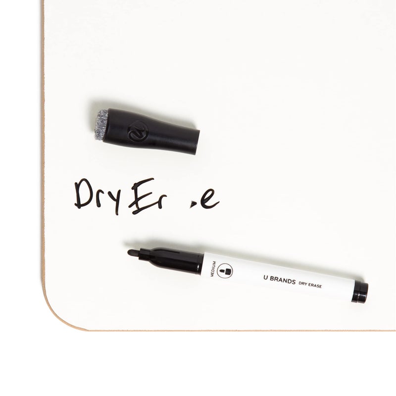 U Brands Dry Erase Lap Board, Double Sided, 9" x 12" Inches, Dry Erase Marker Included, Small White Board, 1 Count - Image 4