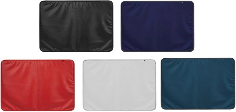 Monitor Dust Cover PU Leather Display Sleeve Protective Compatible Fit For Computer(Blue) - Image 1