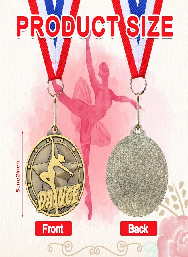 Quelay 30 Pcs 2'' Award Medals Bulk Gold Silver Bronze Medals with Neck Ribbons Metal Trophy Award Prize Gift for Kids Adults Competitions Party, Tournaments(Dance) - Image 2