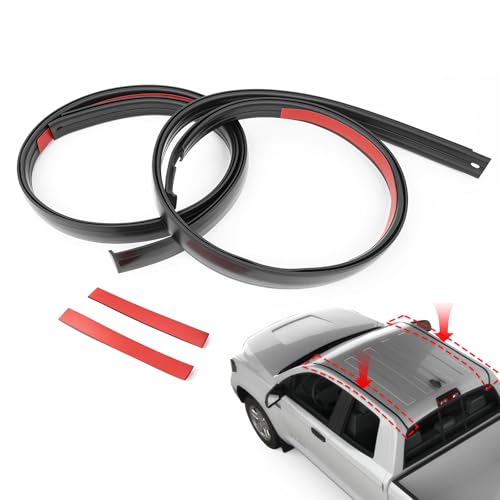 TOP-MAX TOPMAX 2pcs Roof Drip Molding Compatible with 20072021 Toyota Tundra Double Cab with 2 SelfAdhesive Tapes Weatherstrip Car Roof Moulding Trim Seal Kit Replace for 755650C010 755660C010 - Image 1