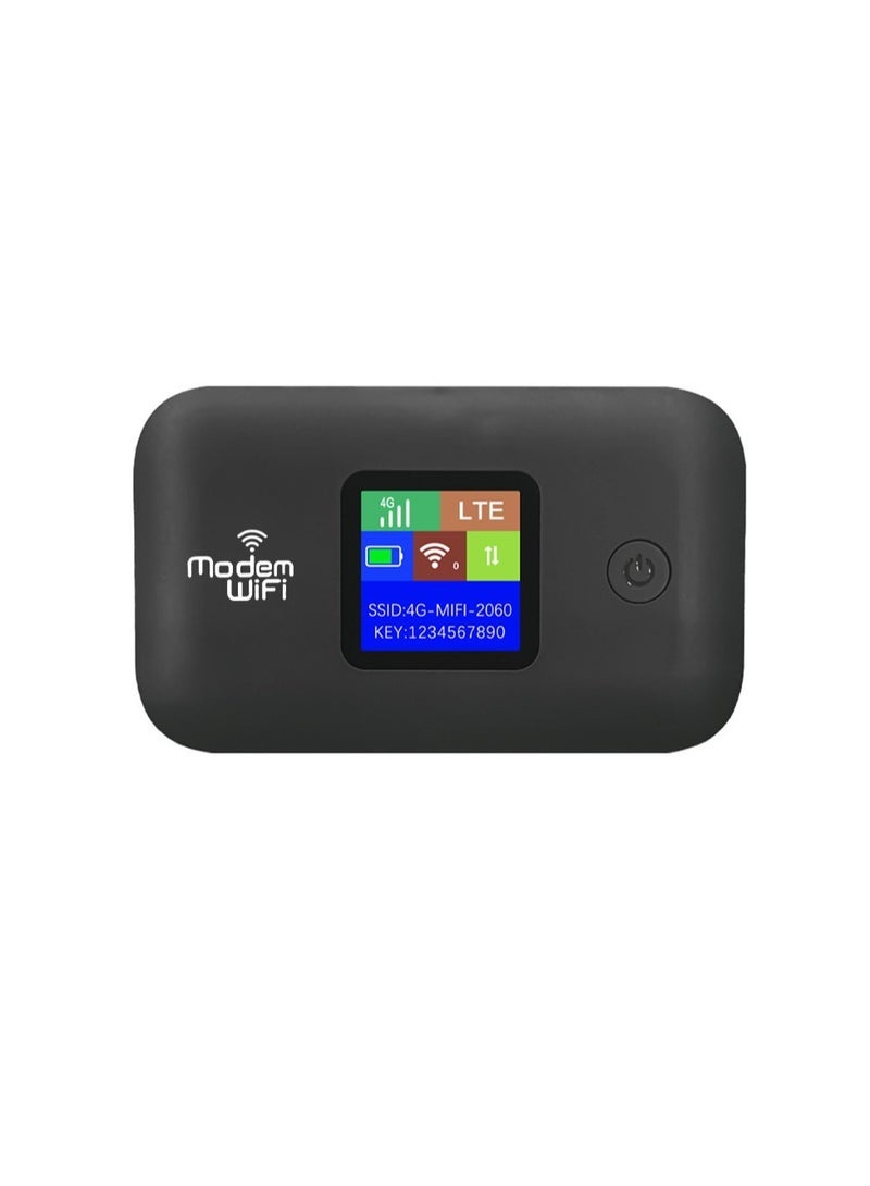 Wireless WiFi Router Portable Modem 3000mAh High Speed Portable Asian Travel WiFi Modem with SIM Card Slot for Up to 10 Devices - Image 1
