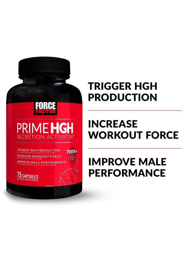 Force Factor FORCE FACTOR Prime HGH Secretion Activator, 3-Pack, HGH Supplement for Men with Clinically Studied AlphaSize to Help Trigger HGH Production, Increase Workout Force, & Improve Performance, 225 Count  - Image 2
