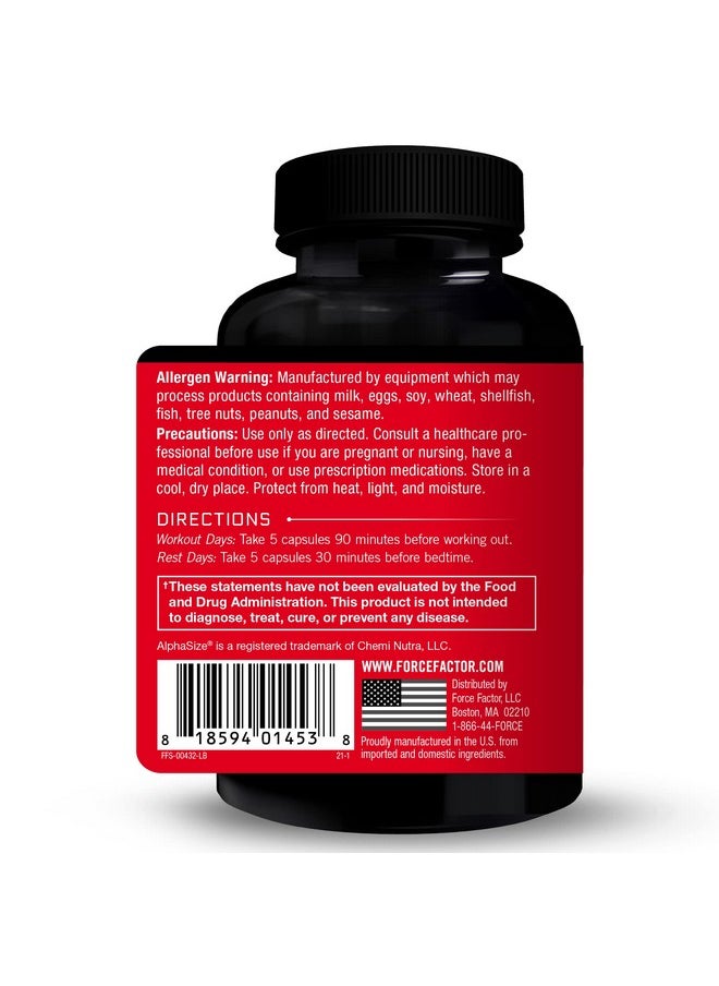 Force Factor FORCE FACTOR Prime HGH Secretion Activator, 3-Pack, HGH Supplement for Men with Clinically Studied AlphaSize to Help Trigger HGH Production, Increase Workout Force, & Improve Performance, 225 Count  - Image 3
