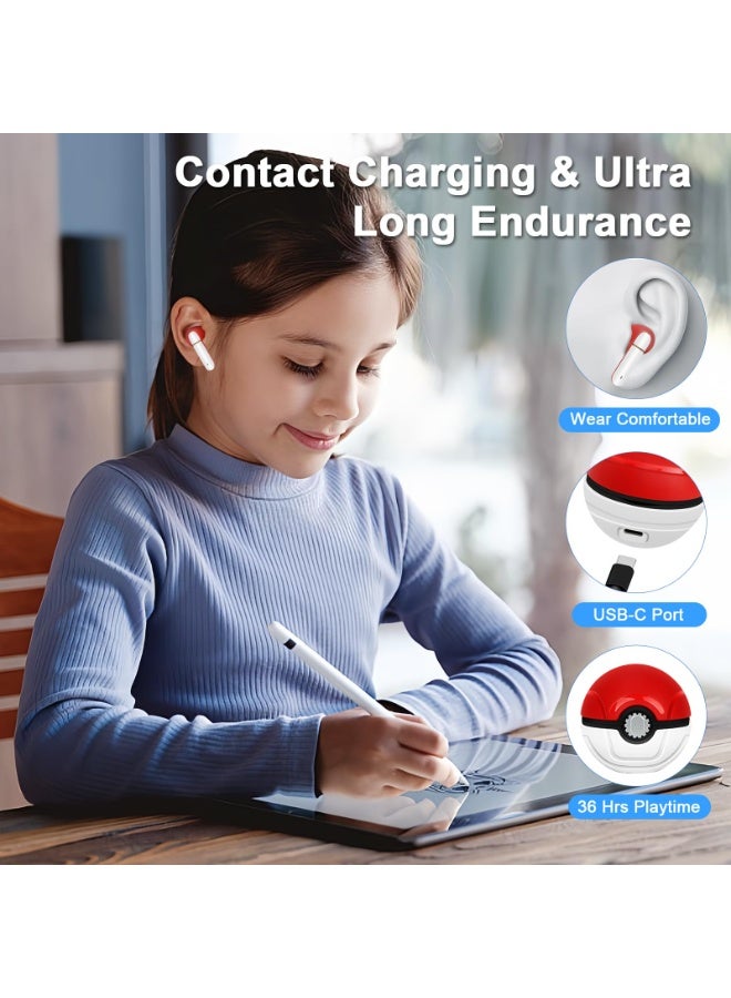 **سماعات أذن لاسلكية للأطفال** - **تصميم مريح بتقنية الكرة الإرغونومية** - **مزودة بميكروفون** - **متوافقة مع أجهزة Android وiOS والهواتف والكمبيوتر المحمول** - Image 3