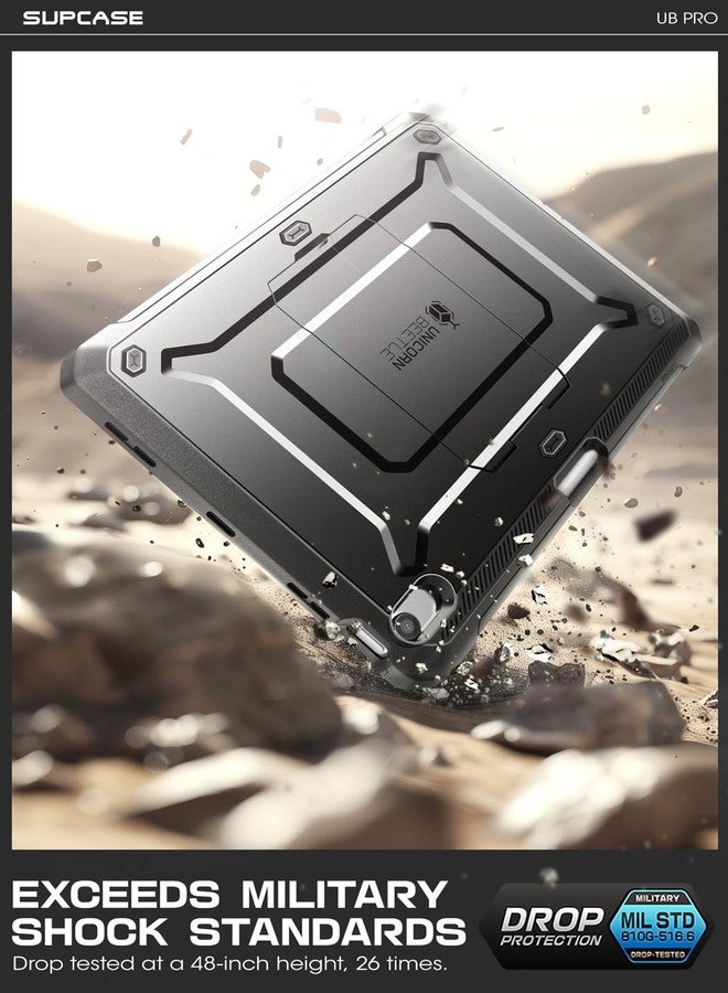 سوبكيس جراب SUPCASE لجهاز iPad Air مقاس 11 بوصة من الجيل السادس M2 2024، [واقي شاشة مدمج وحامل قلم وحامل] غطاء متين لكامل الجسم لجهاز iPad Air من الجيل السادس/الخامس/الرابع (11/10.9 بوصة، 2024/2022/2020)، أسود - Image 3