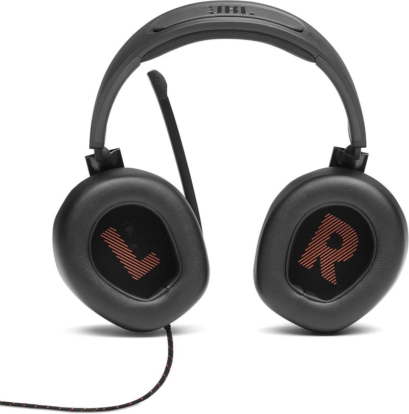 JBL JBL Quantum 200  Wired overear gaming headset with Voice focus directional flipup mic and memory foam ear cushions Black - Image 3