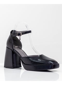LAMARAPARIS Eshana open waist pu on 9cm platform heel black  - Image 1