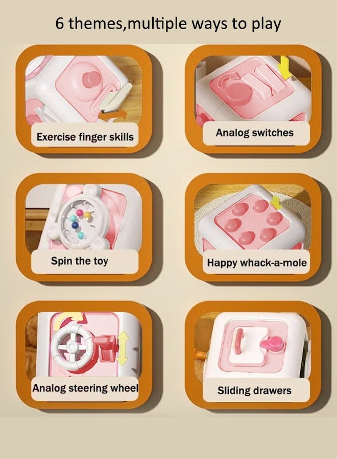 Children's Rubik's Cube Busy Ball Toy Rubik's Cube Busy Ball Montessori Early Education Baby Intelligence Training Hexahedron Busy Box ﻿Suitable for infants aged 6-24 months - Image 3
